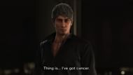 Kiryu explained in the trailer that he has a fatal illness. (Image via SEGA)